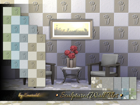 Sculptured Wall Tiles by emerald at TSR » Sims 4 Updates