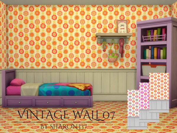 Sims 4 Vintage Walls and Floors 02 by sharon337 at TSR