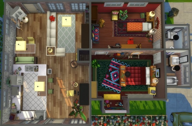 Sims 4 Turquoise Vista house at Jool’s Simming