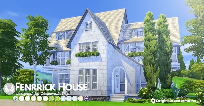 Sims 4 Fenrrick House by Peacemaker IC at Simsational Designs