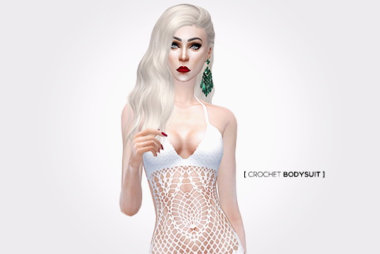 Sims 4 CROCHET & ONE SHOULDER BODYSUITS at Leeloo