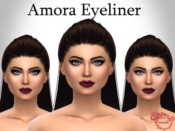 Sims 4 Amora Eyeliner by taraab at TSR
