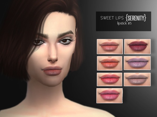 Sims 4 Sweet Lips Lipstick #3 by serenity cc at TSR