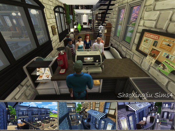 Sims 4 Community Alley Cafe by jeisse197 at TSR