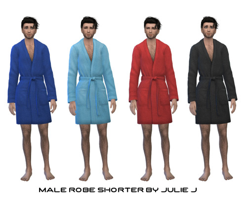 Sims 4 Male Robe Shorter at Julietoon – Julie J