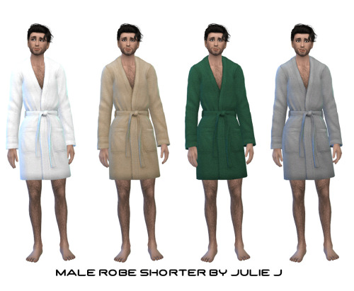 Sims 4 Male Robe Shorter at Julietoon – Julie J