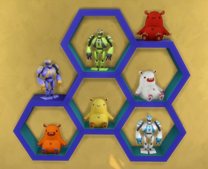 Sims 4 Little Monster Guards, Bear and Bot Defenders by K9DB at Mod The Sims