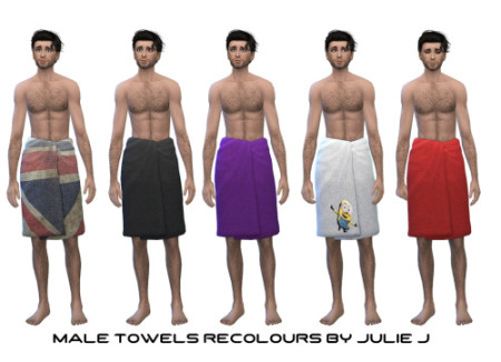 Male Towels Recolours at Julietoon – Julie J » Sims 4 Updates