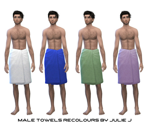 Sims 4 Male Towels Recolours at Julietoon – Julie J