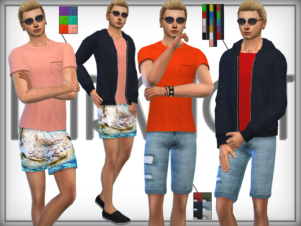 Sims 4 Summer Sport Fashion Set 14 by DarkNighTt at TSR