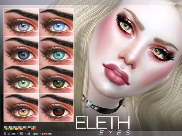 Sims 4 Eleth Eyes N95 by Pralinesims at TSR