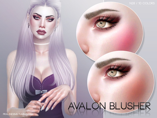 Sims 4 Avalon Blusher N28 by Pralinesims at TSR