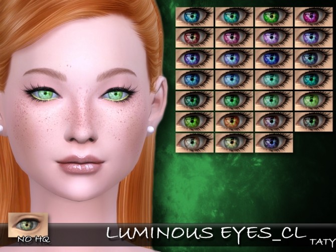 Sims 4 Luminous Eyes CL by Taty86 at SimsWorkshop