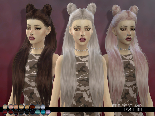 Sims 4 Little Piece Hair by Leah Lillith at TSR