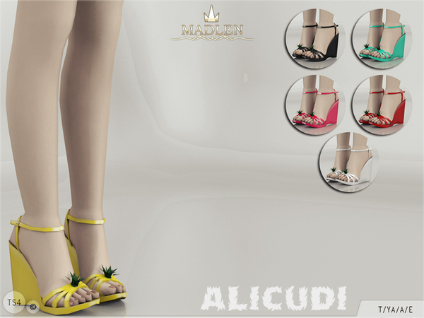 Sims 4 Madlen Alicudi Shoes by MJ95 at TSR