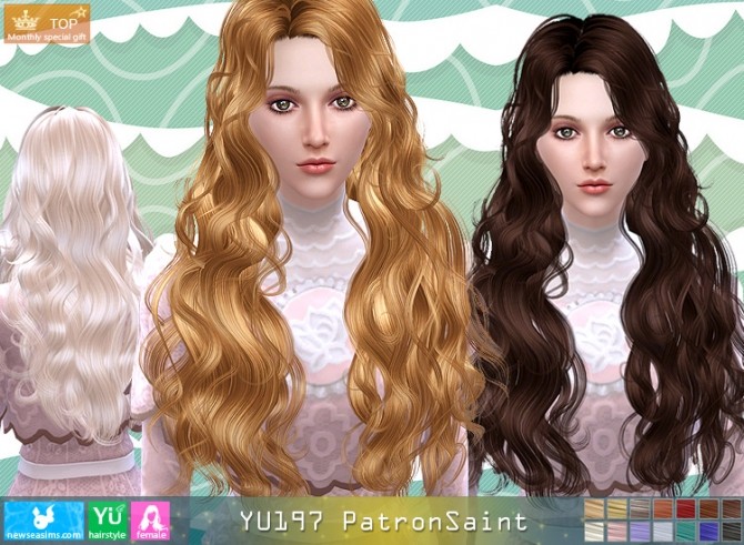 Sims 4 YU197 PatronSaint hair (Pay) at Newsea Sims 4
