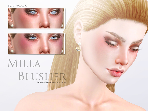 Sims 4 Milla Blusher N23 by Pralinesims at TSR
