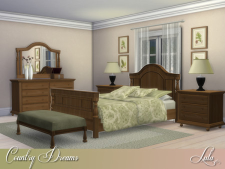 Country Dreams Bedroom by Lulu265 at TSR » Sims 4 Updates