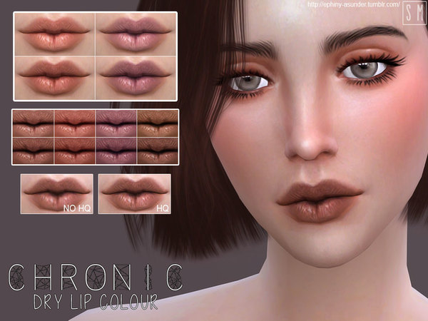 Sims 4 Chronic Dry Lip Colour by Screaming Mustard at TSR