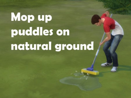 Mop up puddles on natural ground by telford at Mod The Sims