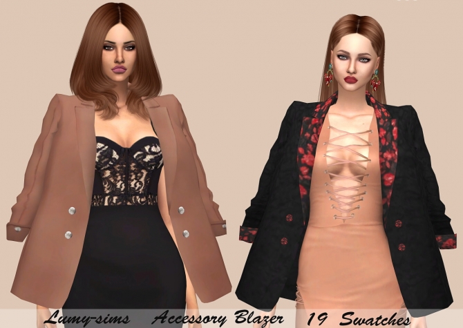 Acc Blazer at Lumy Sims » Sims 4 Updates