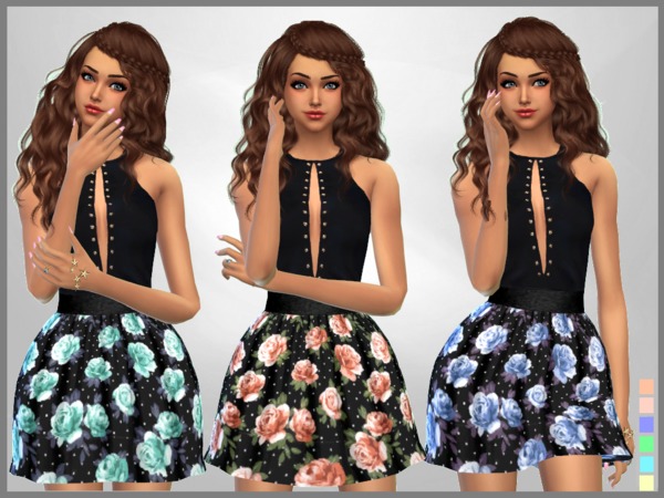 Sims 4 Katie Dress by SweetDreamsZzzzz at TSR