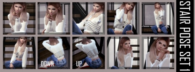 Sims 4 Stair Pose Set 1 at ConceptDesign97