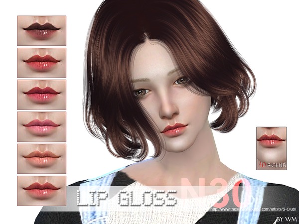 Sims 4 Lipstick 30 by S Club WM at TSR