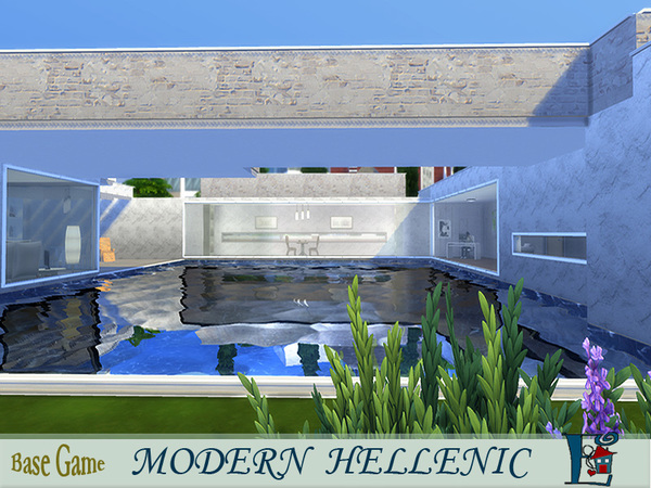 Sims 4 Modern Hellenic House by evi at TSR
