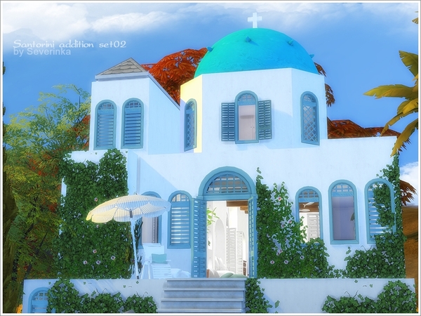 Sims 4 Santorini addition set 02 by Severinka