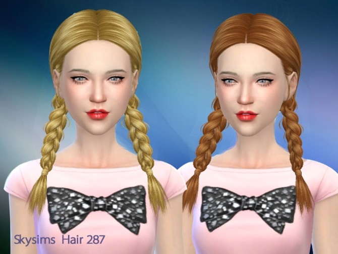 Sims 4 Skysims hair 287 Una (Pay) at Butterfly Sims