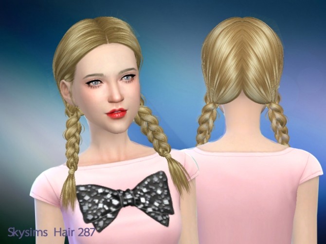 Sims 4 Skysims hair 287 Una (Pay) at Butterfly Sims