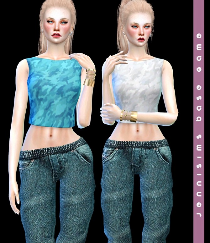 Sims 4 Dress and Top Base Game compatible at Jenni Sims