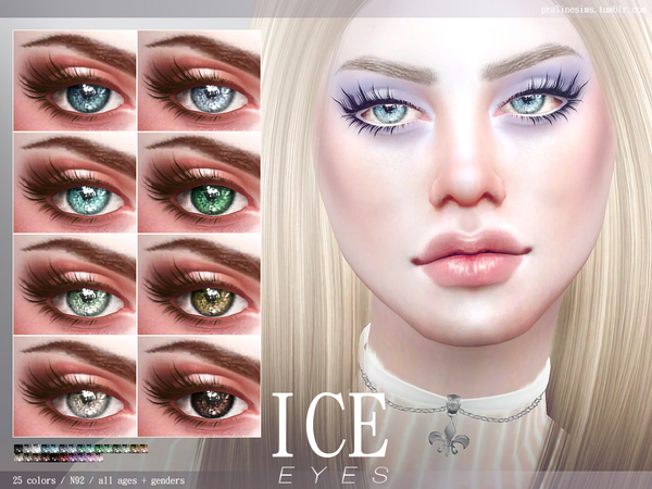 Sims 4 Ice Eyes N92 by Pralinesims at TSR