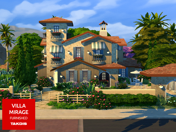 Sims 4 Villa Mirage by Takdis at TSR