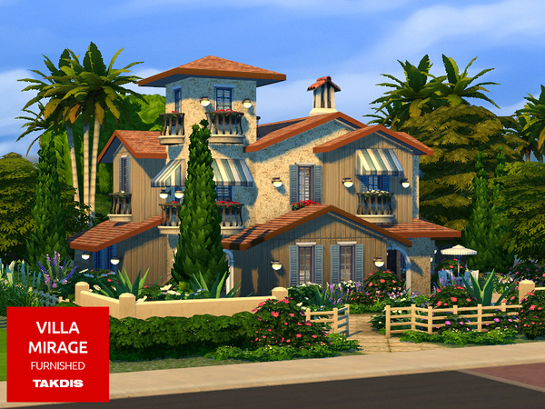 Sims 4 Villa Mirage by Takdis at TSR
