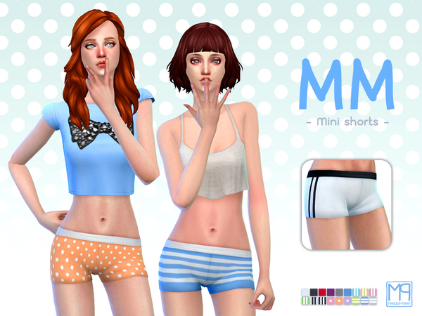 Sims 4 manueaPinny MM mini shorts by nueajaa at TSR
