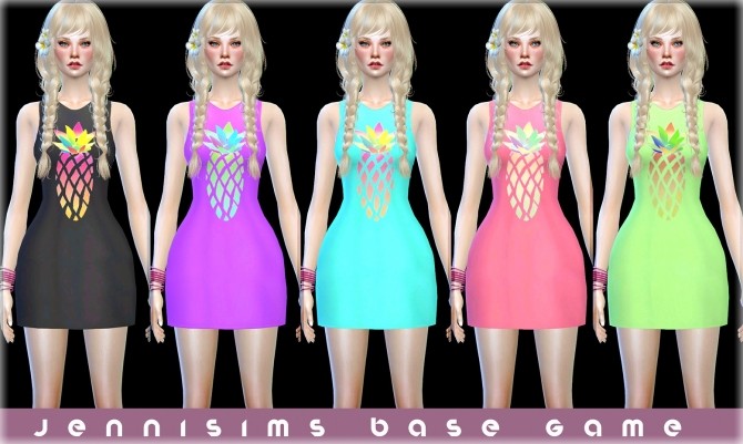 Sims 4 Dress and Top Base Game compatible at Jenni Sims