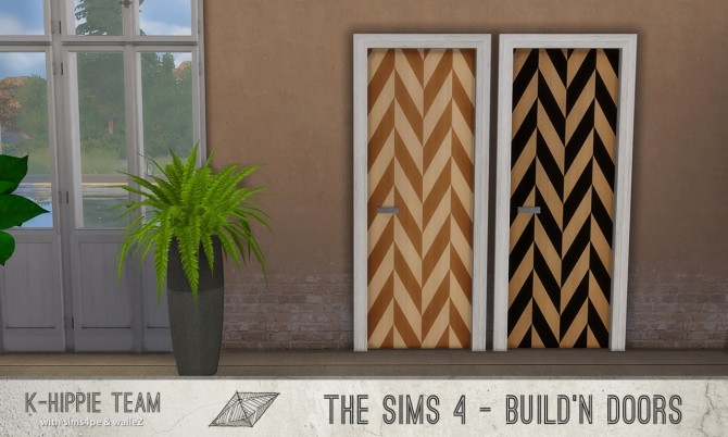 Sims 4 K All Wood 28 Doors sets 4, 5, 6 & 7 at K hippie