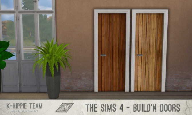 K All Wood 28 Doors sets 4, 5, 6 & 7 at K-hippie » Sims 4 Updates