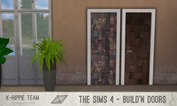 Sims 4 K All Wood 28 Doors sets 4, 5, 6 & 7 at K hippie