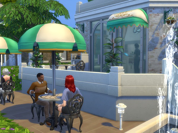 Sims 4 The White Castle Diner by Ineliz at TSR