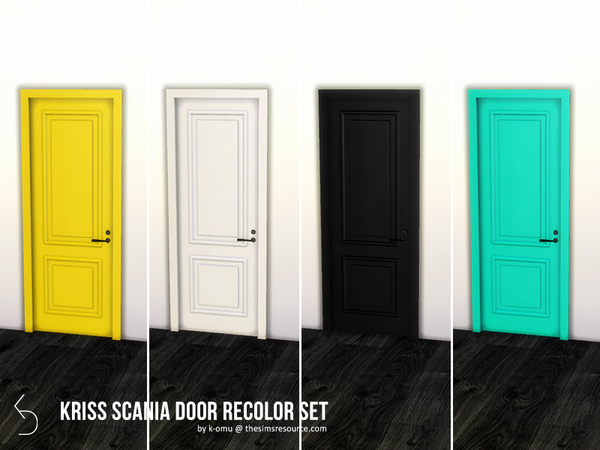Sims 4 Kriss Scania Door Recolor Set by k omu at TSR