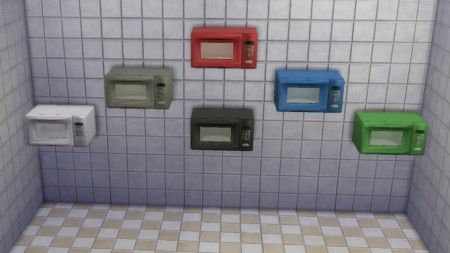 Functional Wall microwave by necrodog at Mod The Sims