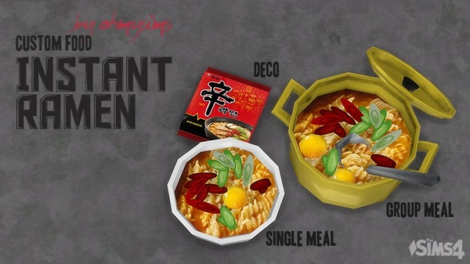 Sims 4 Instant Ramen by ohmysims at Mod The Sims
