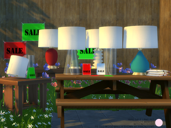 Sims 4 Yard Lamp Sale Set by DOT at TSR