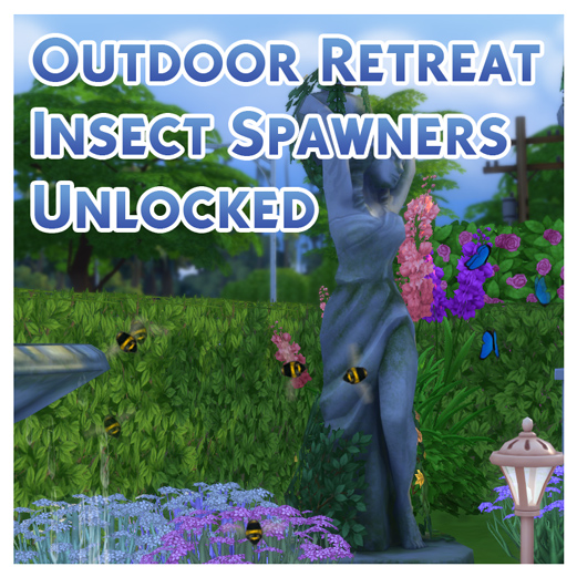 Sims 4 Outdoor Retreat Insect Spawners Unlocked by Menaceman44 at Mod The Sims