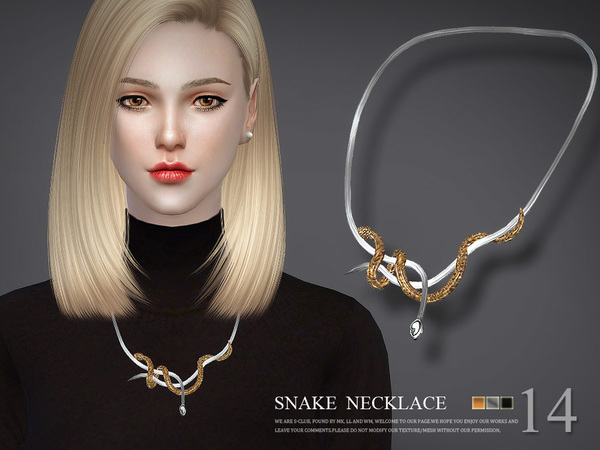 Sims 4 Necklace N14 by S Club LL at TSR