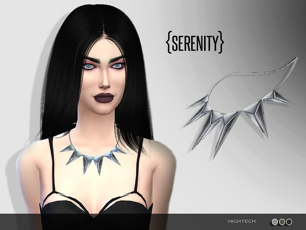 Sims 4 Hightech Necklace by serenity cc at TSR