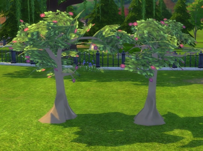 Sims 4 Forest Fantasy Wedding Arch by BigUglyHag at SimsWorkshop